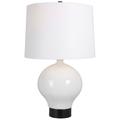 Uttermost Collar White Glaze Ceramic Table Lamp