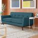 Engage Upholstered Fabric Loveseat by Modway Polyester in Green | 32.5 H x 78 W x 33 D in | Wayfair HB-1179-LAG