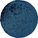 Blue 96 x 96 x 1.57 in Area Rug - Everly Quinn Round Solid Color Handmade Polyester Area Rug in Polyester | 96 H x 96 W x 1.57 D in | Wayfair