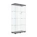 Wrought Studio™ Dejoode Glass Display Cabinet w/ 4 Shelves Glass in Black | 14.1 H x 65.2 W x 32.1 D in | Wayfair 4382122422A74B259AF740FE795EE020