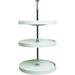 Latitude Run® 3 Tier Lazy Susan Plastic in White | 40.25 H x 20 W x 20 D in | Wayfair 47F55BDD19AD469DBC554B65F85B12A7