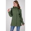 Softshellmantel DEPROC ACTIVE "PEAK ROBSON WOMEN", Damen, Gr. 46 (L), grün (dunkelgrün), 96% Polyester; 4% Elastan mit TPU Membrane, casual, Langarm mit verstellbarem Klettverschluss, Mäntel, auch in Großen Größen erhältlich