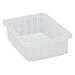 Quantum Storage Systems Dividable Grid Container 10.88 L x 8.25 W x 3.5 H - Clear 20 Pack