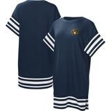 Women's Touch Navy Milwaukee Brewers Cascade T-Shirt Dress