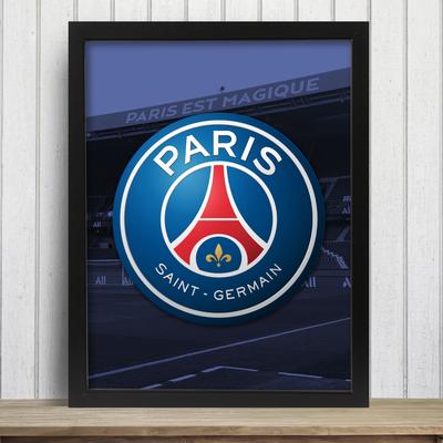 Wappendruck von Paris Saint-Germain – gerahmt – A3 Image