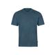 T-Shirt TRIGEMA "TRIGEMA T-Shirt DELUXE Baumwolle", Herren, Gr. M, blau (jeans, melange), 100% Baumwolle, Basic, Kurzarm, Shirts