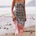 Anthropologie Dresses | Anthropologie Bare Cutout Maxi Dress | Color: Cream/Red | Size: Lp