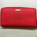 Kate Spade Bags | Kate Spade New York Laurel Way Neda Coral Wallet Pre-Loved Great Condition | Color: Orange | Size: 8” X 4.25”