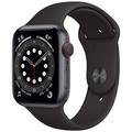 Pre-Owned Apple Watch Series 6 40mm GPS + Cellular Unlocked - Space Gray Aluminum Case - Black Sport Band (2020) - Like New
