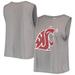 Women's Russell Heathered Gray Washington State Cougars Fashion Fit Boxy Tank Top