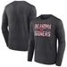 Men's Fanatics Branded Heather Charcoal Oklahoma Sooners Middle Color Long Sleeve T-Shirt