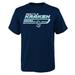 Youth Deep Sea Blue Seattle Kraken Stick Logo T-Shirt