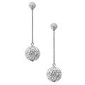 Kate Spade Jewelry | Kate Spade Silver Razzle Dazzle Drop Earrings | Color: Silver | Size: Os