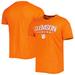 Men's Russell Heather Orange Clemson Tigers Wordmark Raglan T-Shirt