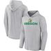 Men's Fanatics Branded Heathered Gray Oregon Ducks Stacked Pursuit Pullover Hoodie