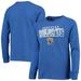 Youth Royal Kentucky Wildcats Logo Long Sleeve T-Shirt