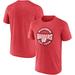 Men's Top of the World Heathered Red Wisconsin Badgers Out Work T-Shirt