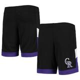 Youth Black Colorado Rockies Mesh Shorts