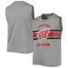 Youth Heathered Gray Wisconsin Badgers Sleeveless T-Shirt