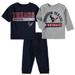 Infant & Toddler Navy/Gray Houston Texans Short and Long Sleeve T-Shirt Pants Set