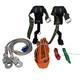 CDZHLTG Tree Climbing Equipment Set, Climbing Harness, Safety Belt, Tree Climbing Spike, Tree Climbing Tool, Fall Protection, Rope, Rescue Belt for Mountaineering, Tree Climbing, Outdoor, 2 Gears