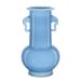 Currey and Company Sky Blue Elephant Handles Vase Vase-Urn - 1200-0608