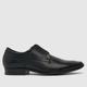 schuh ray leather derby shoes in black