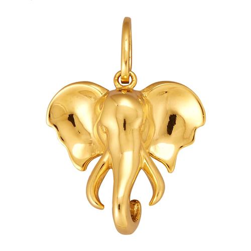 Anhänger - Elefant - - Elefant -, gold