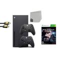 Xbox Series X Video Game Console Black with Metal Gear Solid V The Phantom Pain BOLT AXTION Bundle with 2 Controller Like New