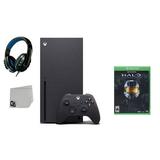 Xbox Series X Video Game Console Black with Halo The Master Chief Collection BOLT AXTION Bundle Used