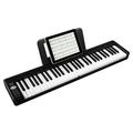 61 Key Digital Piano Keyboard Semi-weighited Keys Foldable Electic Digital Piano Support USB/MIDI with Bluetooth Built-in Double Speakers Sustain Pedal for Beginner Kids Adult