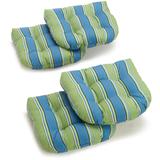 19-inch Rounded Back Indoor/Outdoor Chair Cushions (Set of 4)