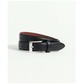 Brooks Brothers Men's Cordovan Leather Belt | Black | Size 42
