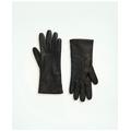 Brooks Brothers Women's Lambskin Gloves with Cashmere Lining | Black | Size 8