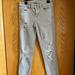 American Eagle Outfitters Pants & Jumpsuits | American Eagle Gray Distressed Jean Super Stretch Jeggings Size 4l | Color: Gray | Size: 4