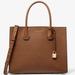 Michael Kors Bags | Michael Kors Women's Brown Mercer Leather Large Tote Bag | Color: Brown | Size: Large