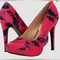 Jessica Simpson Shoes | Jessica Simpson Parisah Platform Pump Satin Pink Purple High Heels Size 9 New | Color: Pink | Size: 9