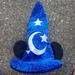 Disney Accessories | Disneyland Resort Mickey Mouse Sorcerer Magician Blue Hat Disney Wizard | Color: Black/Blue | Size: Os