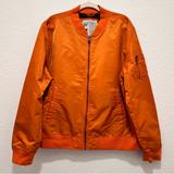 Levi's Jackets & Coats | Levi’s Men’s Flight Satin Unfilled Ma-1 Bomber Jacket Color Orange Sz Xl Nwt | Color: Black/Orange | Size: Xl