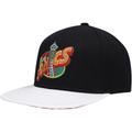 Men's Mitchell & Ness Black/White Seattle SuperSonics Hardwood Classics Wear Away Visor Snapback Hat