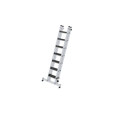 PROREGAL Stufen-Schiebeleiter 2-teilig mit nivello-Traverse und clip-step R13 2x7 Image