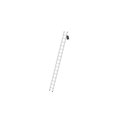 PROREGAL Sprossen-Anlegeleiter 350mm breit ohne Traverse 16 Sprossen
