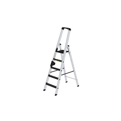 PROREGAL Stufen-Stehleiter 250 kg einseitig begehbar mit clip-step R13 5 Stufen Image