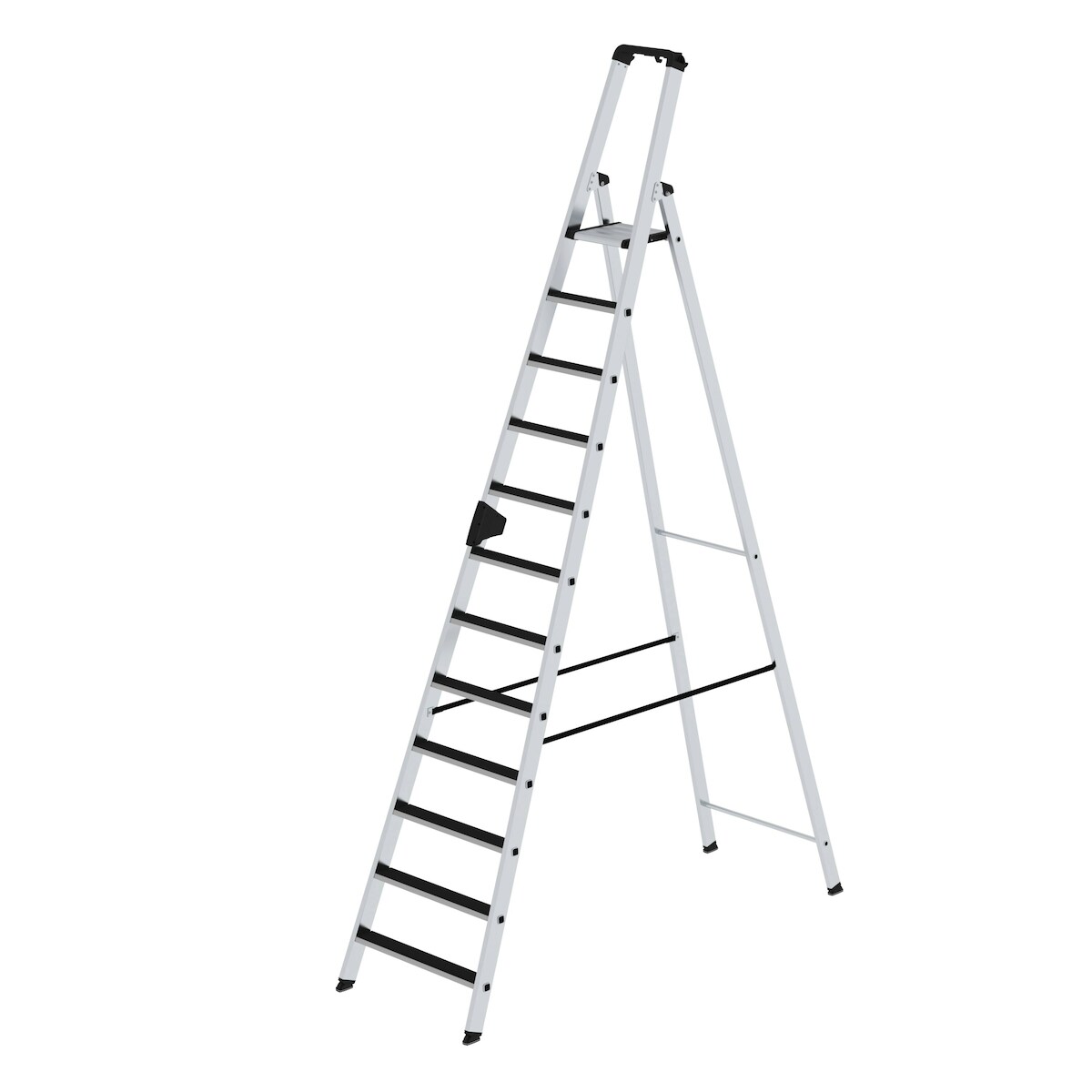 PROREGAL Stufen-Stehleiter einseitig begehbar mit clip-step 12 Stufen Image