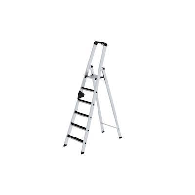 PROREGAL Stufen-Stehleiter einseitig begehbar mit clip-step 6 Stufen Image