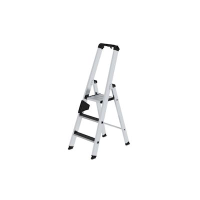 PROREGAL Stufen-Stehleiter einseitig begehbar mit clip-step R13 3 Stufen Image