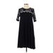 Karen Kane Casual Dress - Midi: Black Dresses - Women's Size Small