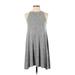 Wilfred Free Casual Dress - A-Line Crew Neck Sleeveless: Gray Dresses - Women's Size 2X-Small