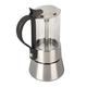 AMONIDA Stovetop Coffee Maker 6Cup 240ml Stainless Steel Italian Coffee Machine Maker Moka Pot Induction Coffee Pot