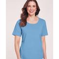 Blair Women's Short-Sleeve Stretch Tee - Blue - M - Misses